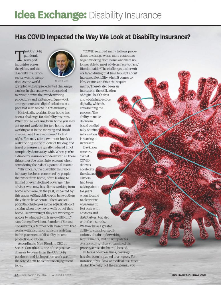 COVID disability insurance