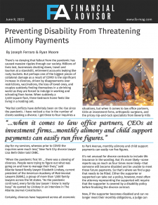 Preventing Disability From Threatening Alimony Payments