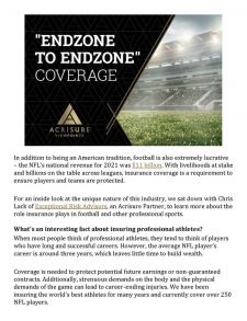 NFL Insurance Coverage